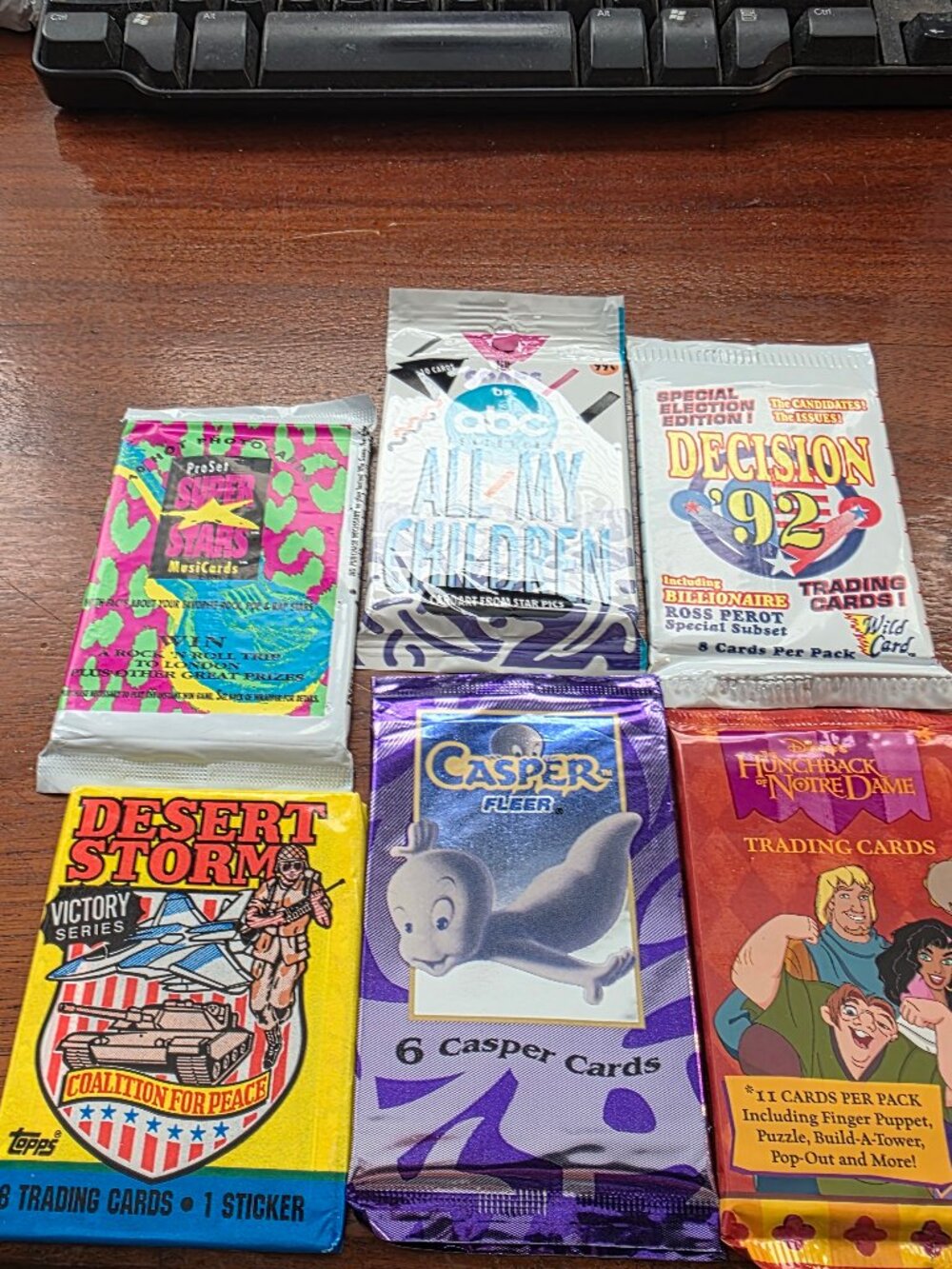 14 SEALED PACKS OF VARIOUS COLLECTIBLE TRADING CARDS